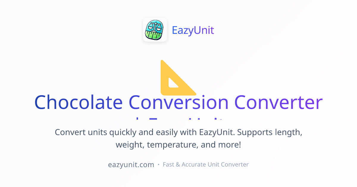 Chocolate Conversion Converter | EazyUnit